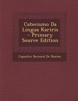 Paperback Catecismo Da Lingua Kariris [Italian] Book