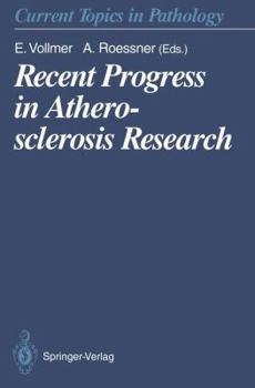 Paperback Recent Progress in Atherosclerosis Research Book