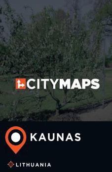Paperback City Maps Kaunas Lithuania Book