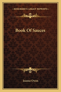 Paperback Book Of Sauces Book