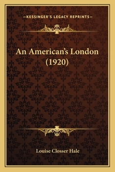 Paperback An American's London (1920) Book