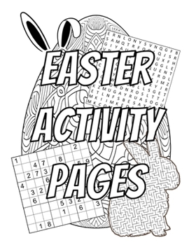 Paperback Easter Activity pages: Easter book! 96 unique activities for Easter: - 12 Sudoku puzzles - Easy level + Solutions - 12 Sudoku puzzles - Mediu Book