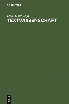 Hardcover Textwissenschaft: Eine Interdisziplinäre Einführung [German] Book