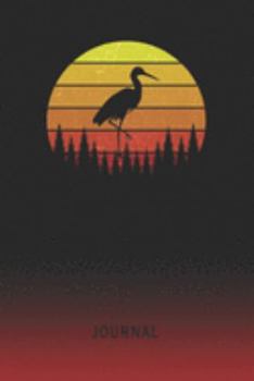 Journal: Blank Pink Flamingo Personal Writing Diary | Old School Retro Vintage Sunset 80s Cover | Daily Journalism Diaries for Journalists & Writers | ... Set Goals & Write about your Life & Interests