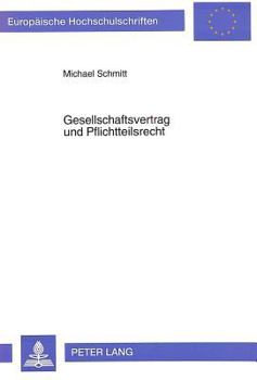Paperback Gesellschaftsvertrag Und Pflichtteilsrecht [German] Book
