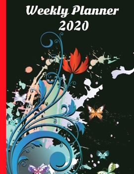 Weekly Planner 2020: 8.5x11 Inch Size Simple Two Page Spread For Staying on Track, Includes Pages for Important Dates And Notes