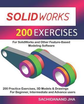 Paperback Solidworks 200 Exercises Book