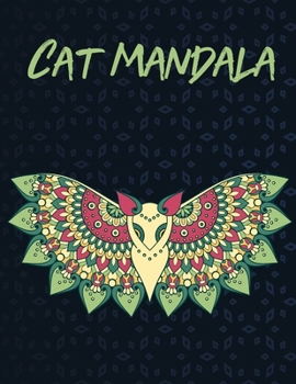 Paperback Cat mandala book: Best Cat coloring book for girls & kids. 30 pages &size is (8.5*11)" Book