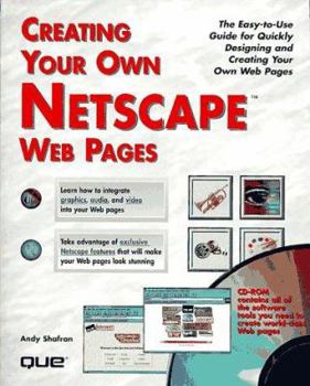 CD-ROM Creating Your Own Netscape Web Pages Book