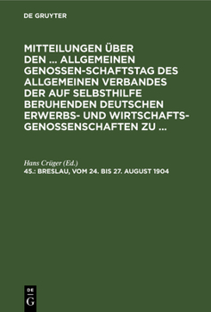 Hardcover Breslau, Vom 24. Bis 27. August 1904 [German] Book