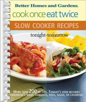 Spiral-bound Cook Once, Eat Twice Slow Cooker Recipes Book