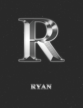Ryan: 2 Year Weekly Planner with Note Pages (24 Months) | Silver Effect Personalized Custom Letter R Initial First Name | 2020 - 2021 | Week Planning ... | Plan Each Day, Set Goals & Get Stuff Done