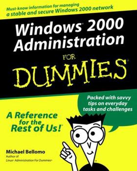Paperback Windows 2000 Administration for Dummies Book