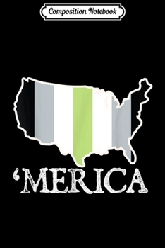 Composition Notebook: Agender Merica LGBTQ Month Gay Rights Pride Week American  Journal/Notebook Blank Lined Ruled 6x9 100 Pages