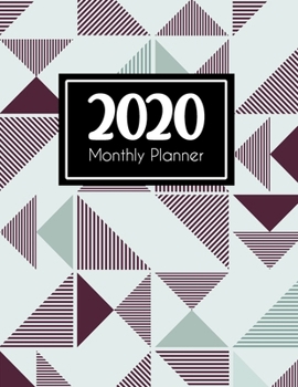 Paperback 2020 Monthly Planner: Weekly and Monthly - Jan 1, 2020 to Dec 31, 2020 - Calendar Agenda Book - January to December - Cute Appointment & Pro Book