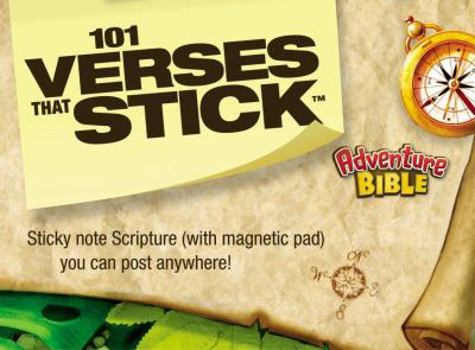 Paperback 101 Verses That Stick for Kids: Adventure Bible Book