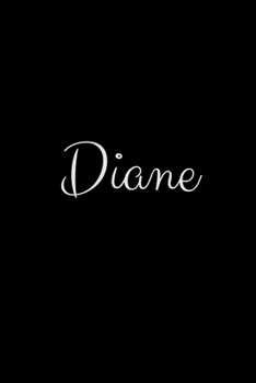 Paperback Diane: notebook with the name on the cover, elegant, discreet, official notebook for notes Book