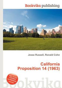 Paperback California Proposition 14 (1963) Book