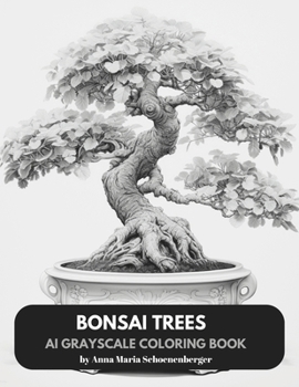 Paperback BONSAI TREES - AI Grayscale Coloring Book