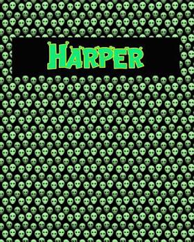 Paperback 120 Page Handwriting Practice Book with Green Alien Cover Harper: Primary Grades Handwriting Book
