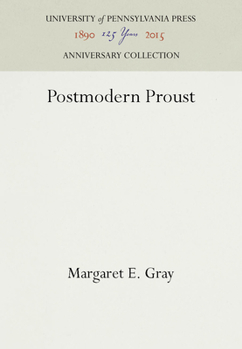 Hardcover Postmodern Proust Book