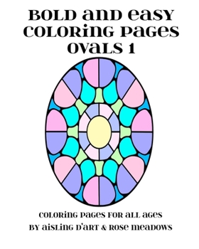 Paperback Bold and Easy Coloring Pages - Ovals 1 Book