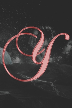 Y Journal: A Monogram Y Initial Capital Letter Notebook For Writing And Notes: Great Personalized Gift For All First, Middle, Or Last Names (Purple Gold Smoke Fire Swirl Print)