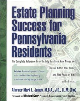 Paperback Estate Planning Success for Pennsylvania Residents Book