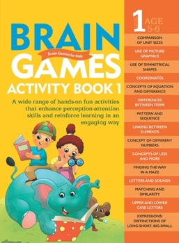 Paperback Brain Games for Kids: Brain Games Activity Book Level 1: Book-1 Book