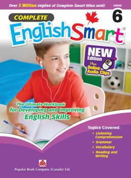 Paperback Popular Complete Smart Series: Complete EnglishSmart (New Edition) Grade 6: Canadian Curriculum English Workbook Book