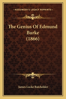 Paperback The Genius Of Edmund Burke (1866) Book