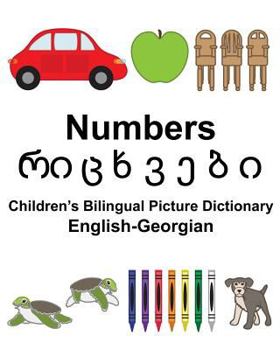 Paperback English-Georgian Numbers Children's Bilingual Picture Dictionary Book