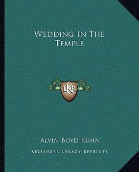 Paperback Wedding In The Temple Book