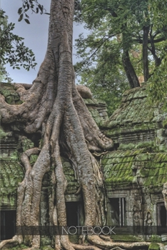 Paperback Notebook: Tree Growing out of Ta Prohm Temple, Angkor Wat [110 pages]: Tree Growing out of Ta Prohm Temple, Angkor Wat Book