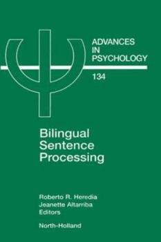 Hardcover Bilingual Sentence Processing: Volume 134 Book