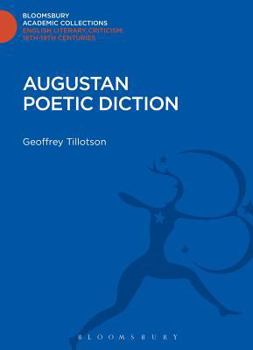 Hardcover Augustan Poetic Diction Book