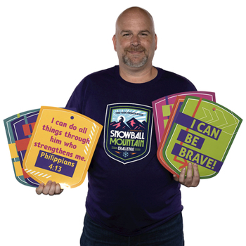 Vbs 2026 Snowball Mountain Challenge Decorating Mobiles (Pkg of 6): Find Your Strength in God