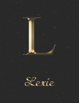 Paperback Lexie: 1 Year Daily Planner (12 Months) - Yellow Gold Effect Letter L Initial First Name - 2020 - 2021 - 365 Pages for Planni Book