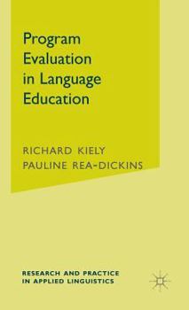 Hardcover Program Evaluation in Language Education Book