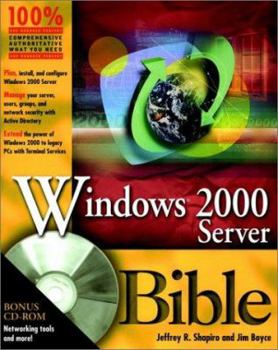 Paperback Windows 2000 Server Bible [With CDROM] Book