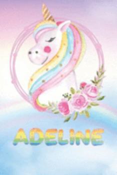 Paperback Adeline: Adeline's Unicorn Personal Custom Named Diary Planner Perpetual Calander Notebook Journal 6x9 Personalized Customized Book