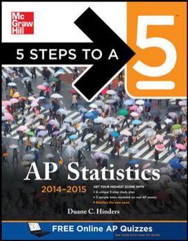 Paperback 5 Steps to a 5 AP Statistics, 2014-2015 Edition Book