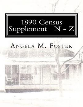 Paperback 1890 Census Supplement N - Z Book
