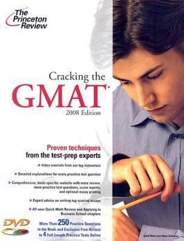 Paperback Cracking the GMAT [With DVD] Book