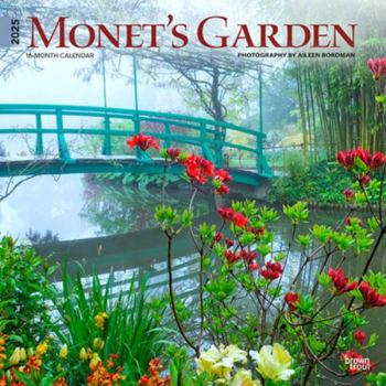 Calendar Monet's Garden 2025 12 X 24 Inch Monthly Square Wall Calendar Plastic-Free Book