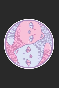 Yin Yang Cat Notebook: Graph Paper Journal 6x9 - 120 Pages