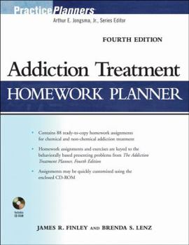 Paperback Addiction Treatment Homework Planner Book