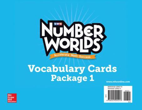 Hardcover Number Worlds Levels A-E, Vocabulary Cards Book