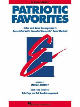 Paperback Patriotic Favorites: Bb Bass Clarinet Book
