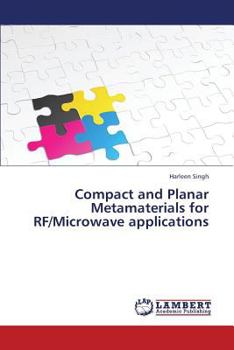 Paperback Compact and Planar Metamaterials for RF/Microwave Applications Book